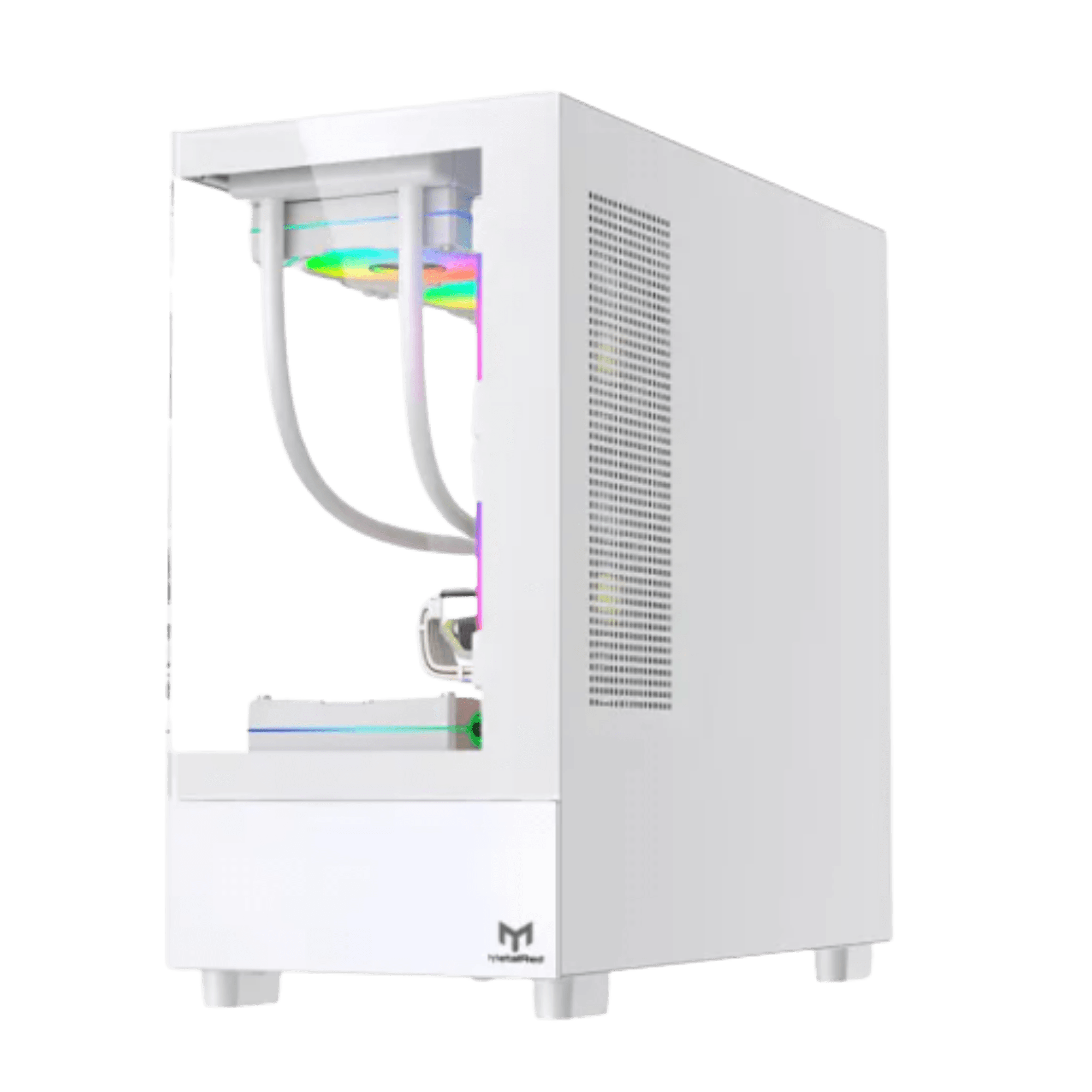 Gabinete Gamer Micro ATX Branco Stellar Pro MetalRed M9 Vidro Temperado Sem Fans