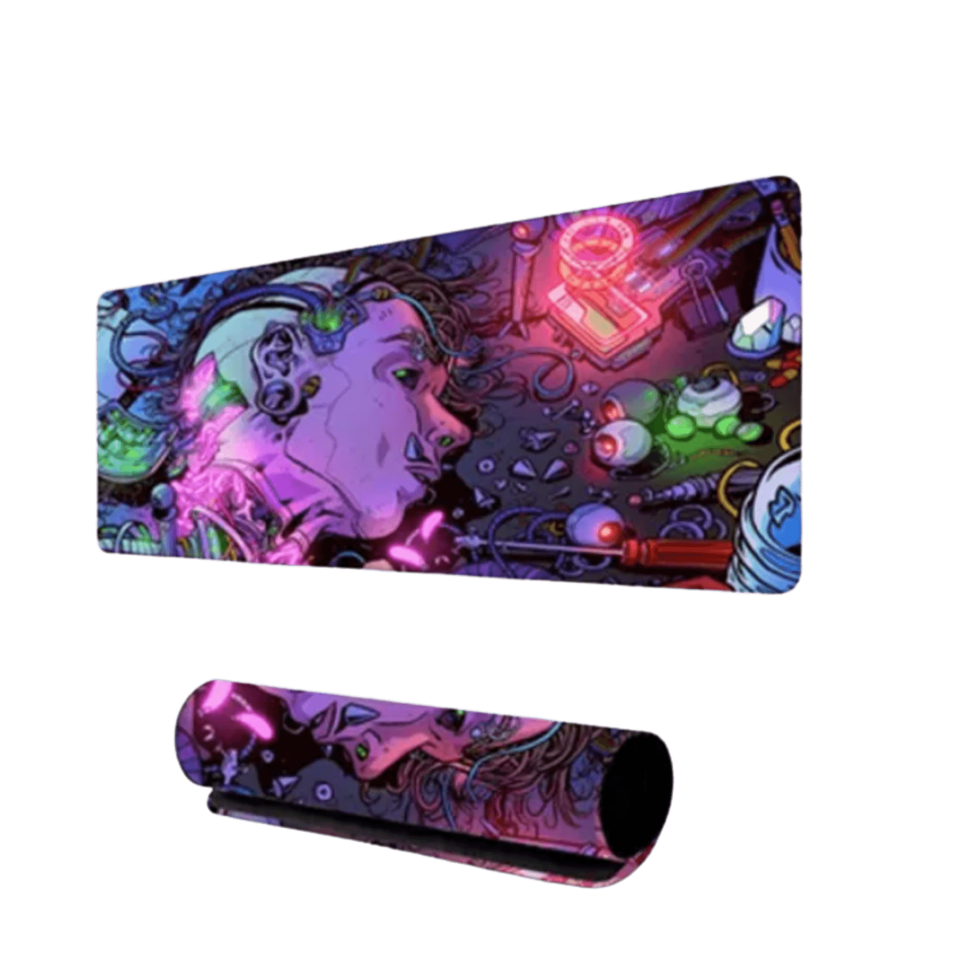 Mouse Pad Gamer Extra Grande Cyberpunk 880x400mm Antiderrapante SP-004