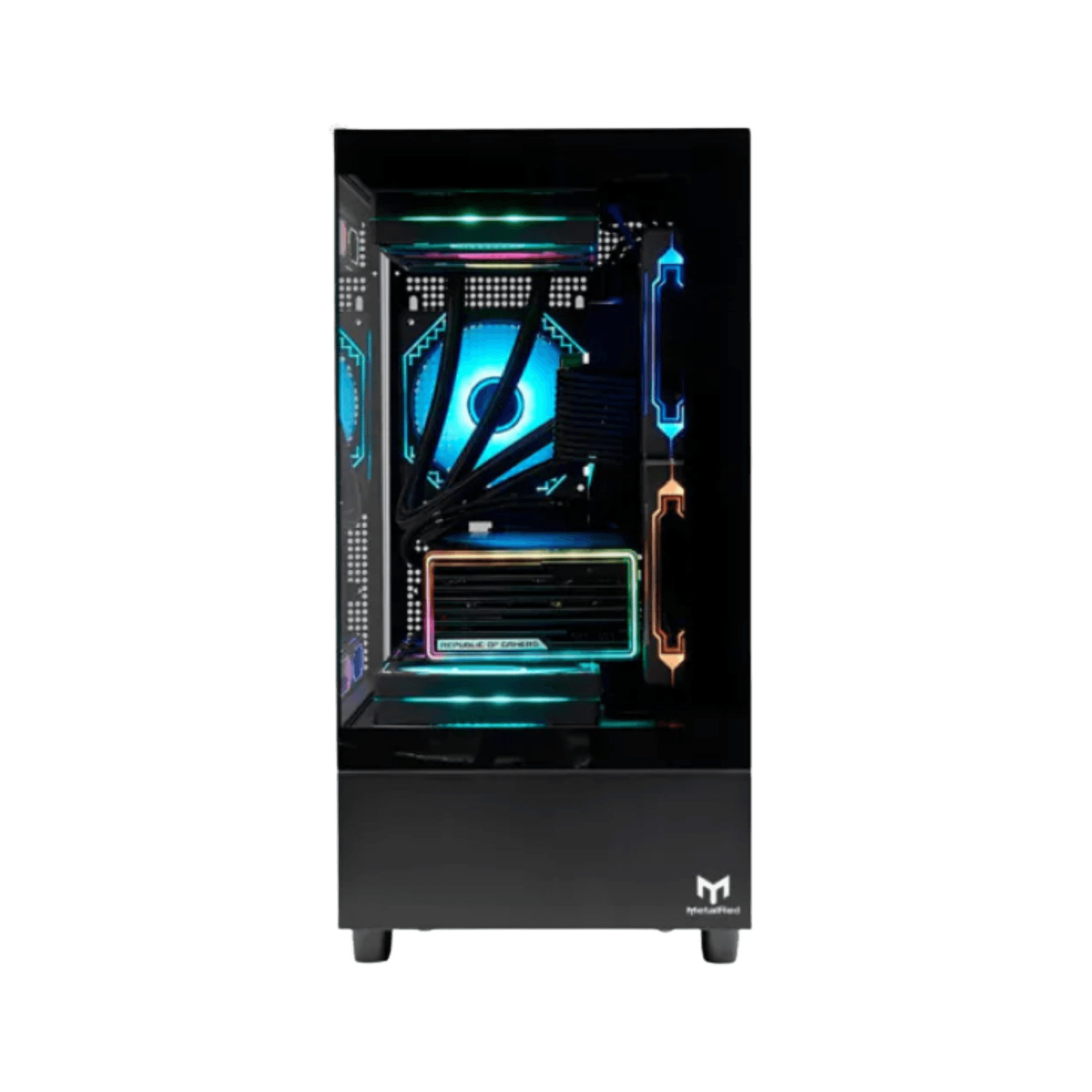 Gabinete Gamer Micro ATX Preto Stellar Pro MetalRed M9 Vidro Temperado Sem Fans