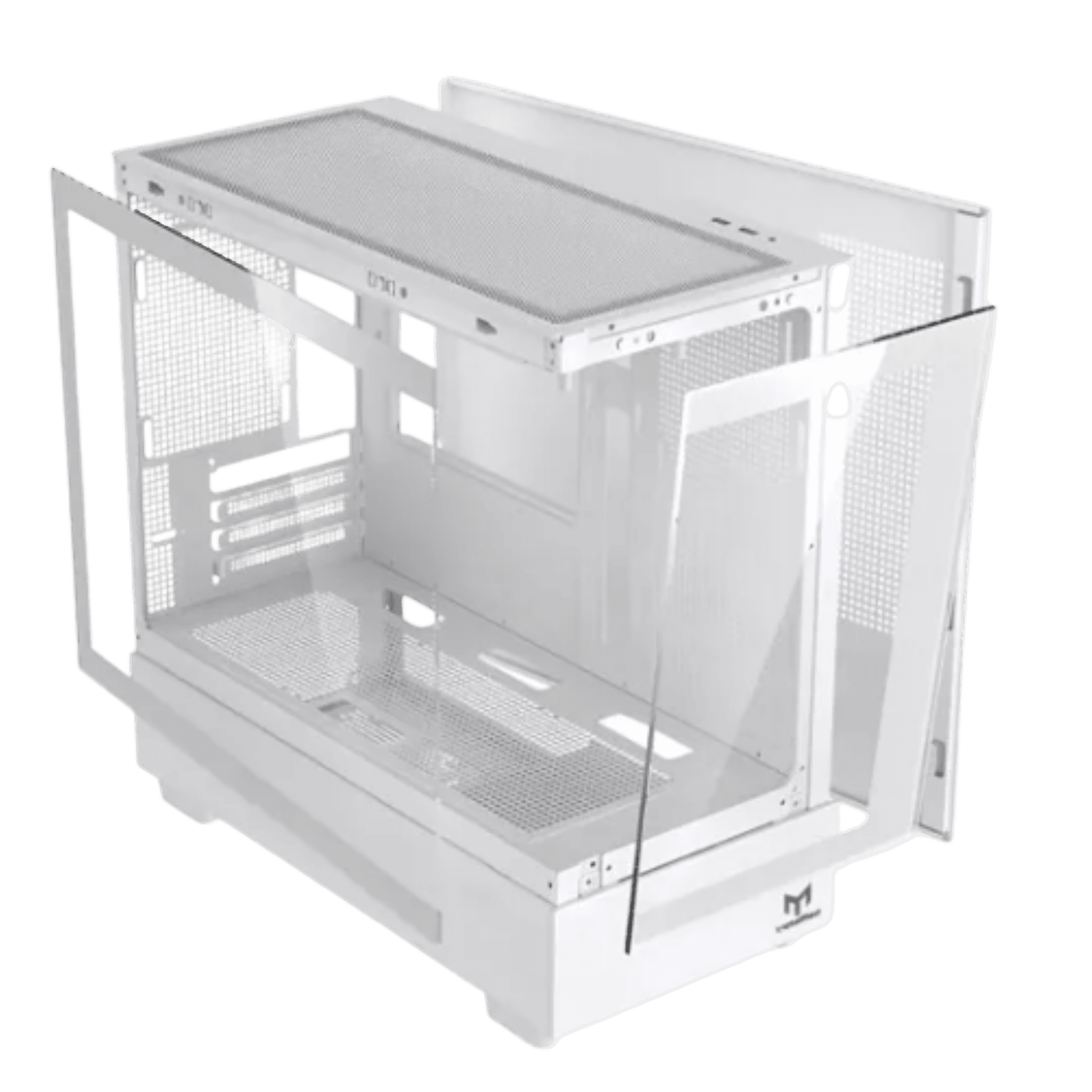 Gabinete Gamer Micro ATX Branco Stellar Pro MetalRed M9 Vidro Temperado Sem Fans